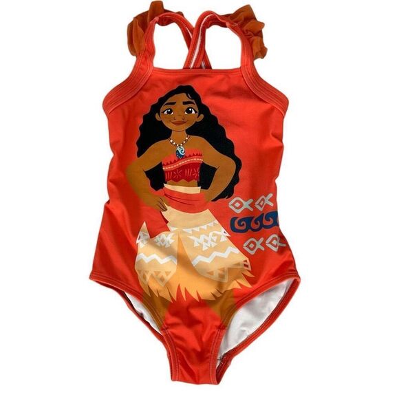 Hanna Andersson Moana One Piece Swimsuit size 5 Pilling - Picture 1 of 6